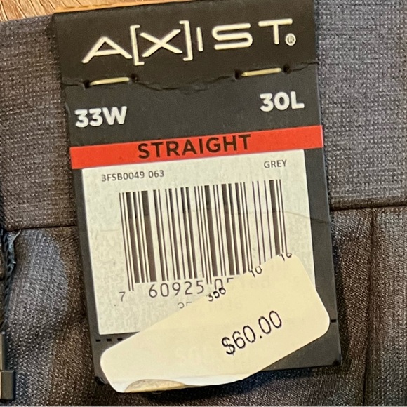 Axist Slacks, flat front, 33 x 30 - Picture 5 of 5